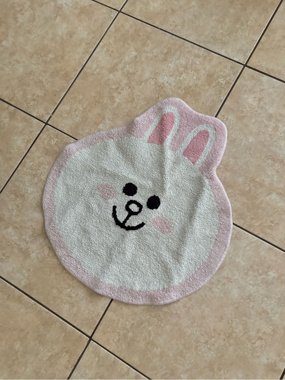 Cony Bunny Line Friends Bath Floor Mat